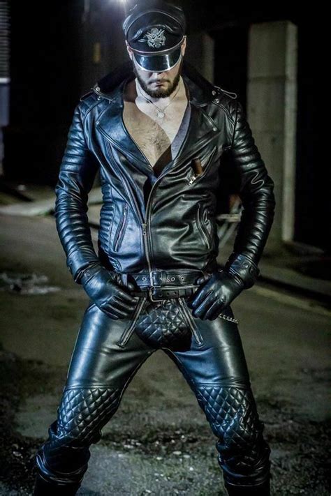 leather jacket gay porn